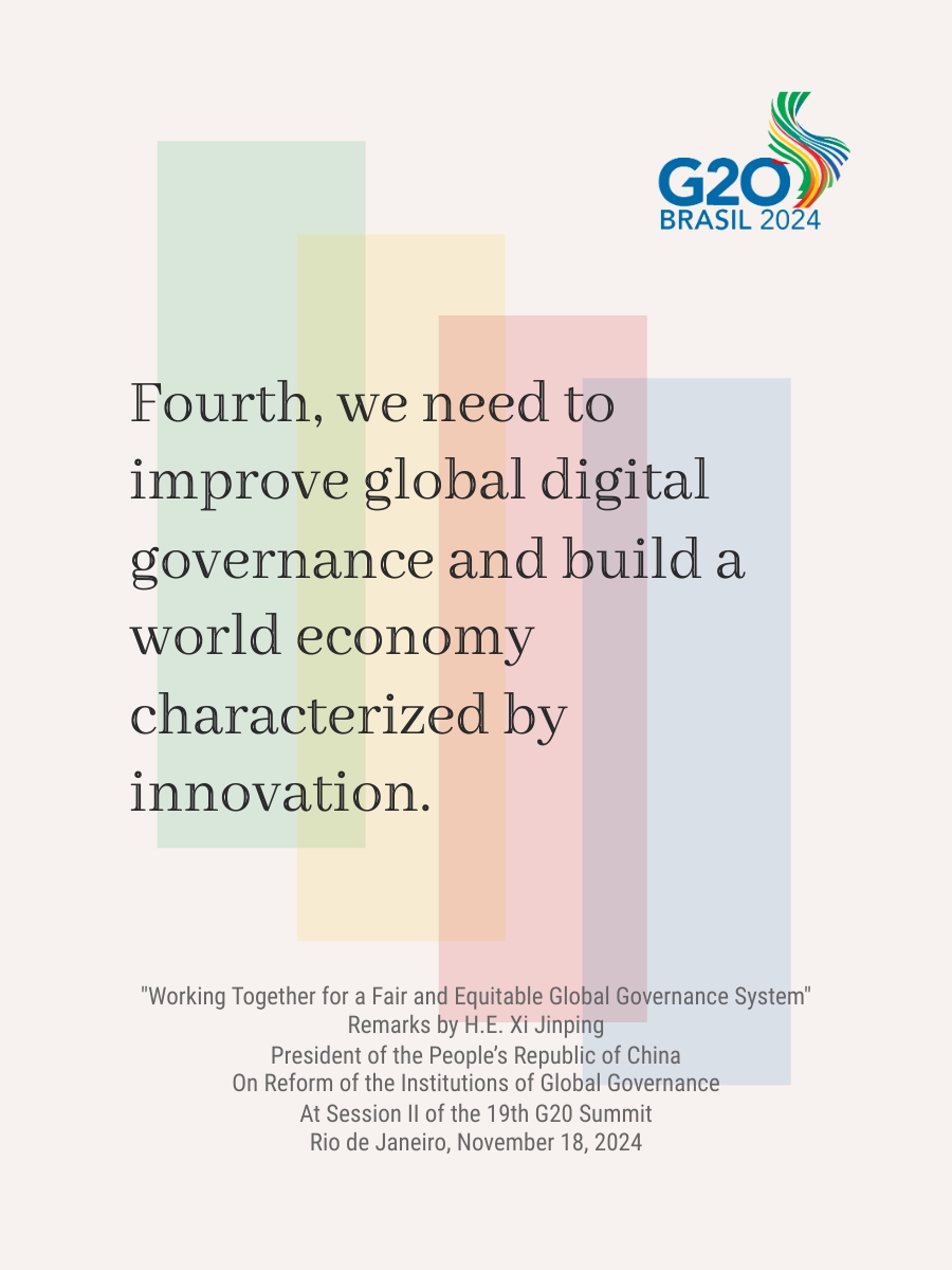highlight: working together for fair, equitable global governance system