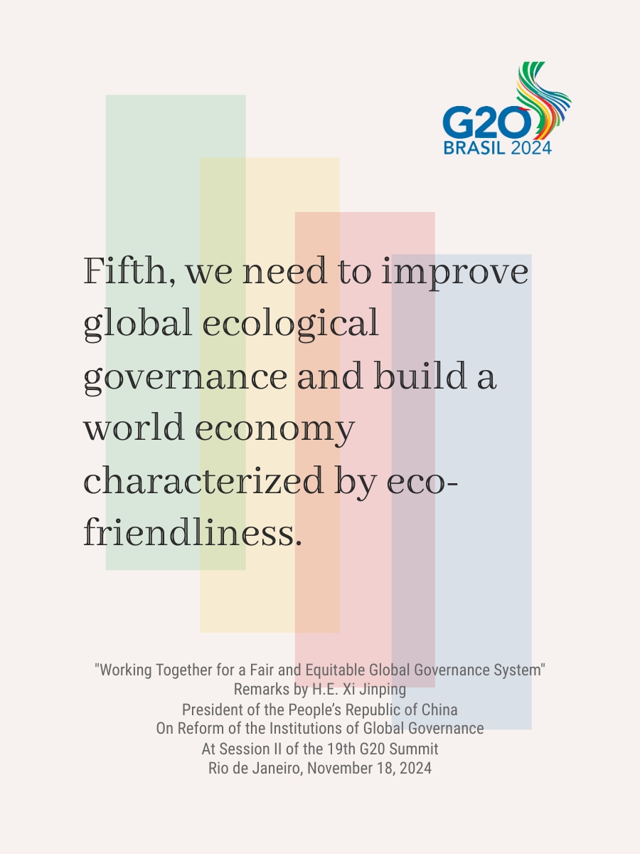 highlight: working together for fair, equitable global governance system